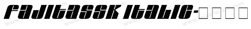 FajitaSSK Italic字体转换